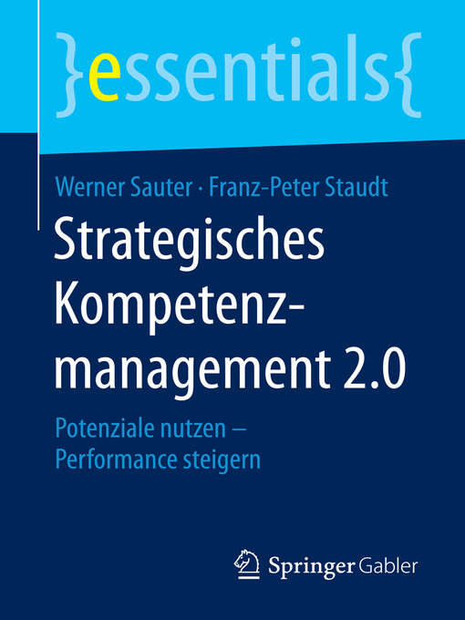 Title details for Strategisches Kompetenzmanagement 2.0 by Werner Sauter - Available